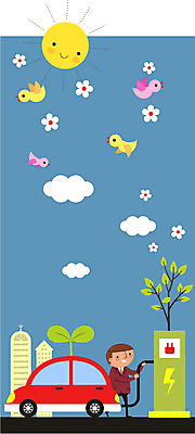 나무 구름 남자 꽃 일러스트 자동차 조류 한명 성인 건물 태양 새싹 자연보호 환경 그린캠페인 에코 충전 전기자동차 충전기 그린슈머 국내일러스트 AI파일 자연요소 식물 동물 1 건축물 육상교통 캠페인 자연 사람 기계 보호 파일형식 벡터