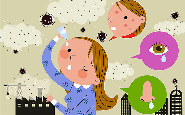 여자 일러스트 한명 성인 건물 환경 눈 도시 환경오염 오염 질병 눈물 코 비염 스모그 안약 유해물질 피부염 황사 미세먼지 국내일러스트 AI파일 자연요소 1 건축물 감정 컨셉 의학 날씨 사람 신체부위 먼지 피부질환 파일형식 벡터