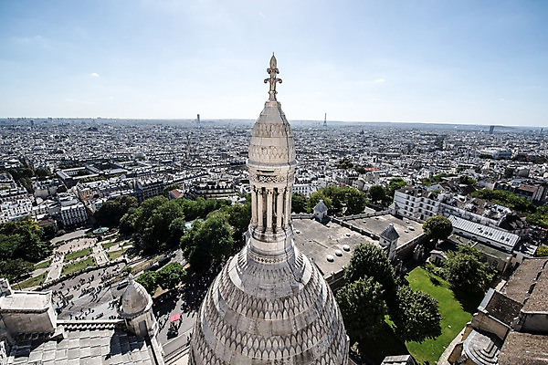 포토 JPG 주간 유럽 하늘 지붕 사람없음 야외 건물 하이앵글 성당 프랑스 도시 파리_프랑스 첨탑 사크레쾨르대성당 국내포토 자연요소 건축물 나라 뷰포인트 종교건축 탑 파일형식