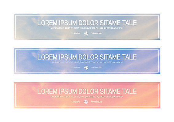 구름 템플릿 배너 배너템플릿 가로배너 하늘 사각프레임 사람없음 현수막 배너세트 AI파일 자연요소 프레임 가로 세트 사각형 파일형식 벡터