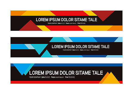 템플릿 배너 배너템플릿 가로배너 패턴 사각프레임 사람없음 현수막 삼각형 배너세트 AI파일 도형 무늬 프레임 가로 세트 사각형 파일형식 벡터