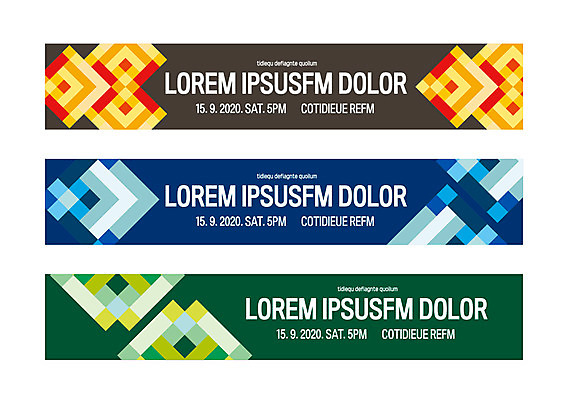 템플릿 배너 배너템플릿 가로배너 무늬 패턴 사각프레임 사람없음 사각형 현수막 겹침 배너세트 AI파일 도형 프레임 가로 세트 파일형식 벡터