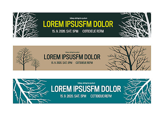 나무 템플릿 배너 배너템플릿 가로배너 사각프레임 사람없음 현수막 나뭇가지 앙상함 배너세트 AI파일 식물 프레임 가로 세트 사각형 파일형식 벡터