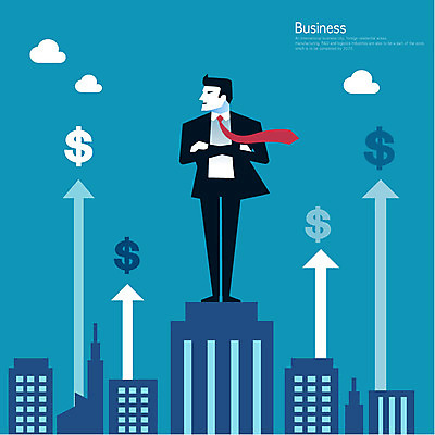 전신 구름 남자 화살표 일러스트 CEO 한명 성인 팔짱 달러 직장인 비즈니스맨 화폐기호 주식 국내일러스트 AI파일 자연요소 직업 1 기호 돈 비즈니스 모션 사람 금융 화폐 파일형식 벡터