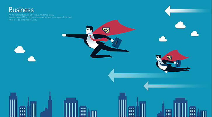 전신 구름 남자 화살표 일러스트 CEO 빌딩 성인 두명 글로벌 직장인 비즈니스맨 출발 슈퍼맨 국내일러스트 AI파일 자연요소 직업 컨셉 비즈니스 사람 건물 영웅 파일형식 벡터