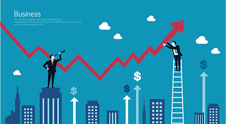 전신 남자 화살표 일러스트 CEO 사다리 빌딩 성인 두명 글로벌 달러 망원경 직장인 비즈니스맨 화폐기호 주식 상승 주가상승 국내일러스트 AI파일 직업 기호 컨셉 돈 비즈니스 사람 건물 금융 도구 화폐 파일형식 벡터