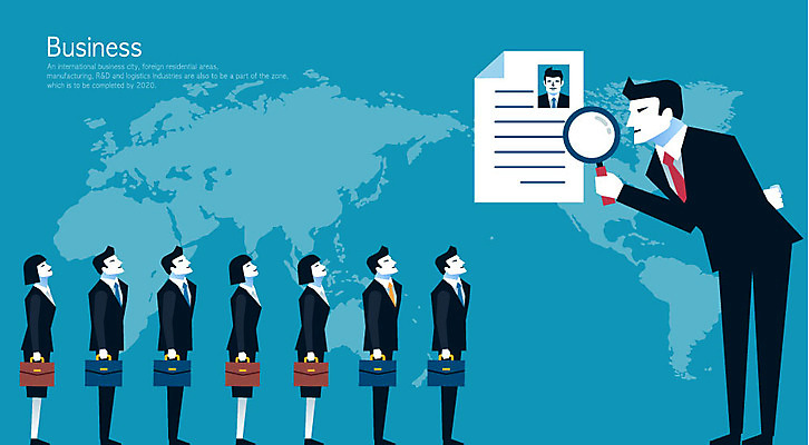 전신 여자 남자 세계지도 가방 일러스트 CEO 돋보기 여러명 성인 세계 글로벌 직장인 비즈니스맨 비즈니스우먼 이력서 인재 국내일러스트 AI파일 직업 잡화 다수 지도 비즈니스 사람 파일형식 벡터