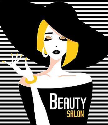 모자 여자 일러스트 관리 한명 상반신 성인 뷰티 노란색 검은색 줄무늬 스타일 국내일러스트 AI파일 1 잡화 컬러 무늬 사람 파일형식 벡터