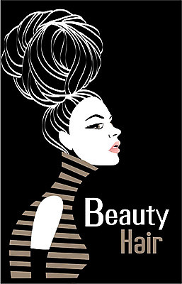 헤어스타일 여자 일러스트 관리 한명 상반신 성인 뷰티 줄무늬 스타일 국내일러스트 AI파일 1 무늬 사람 파일형식 벡터