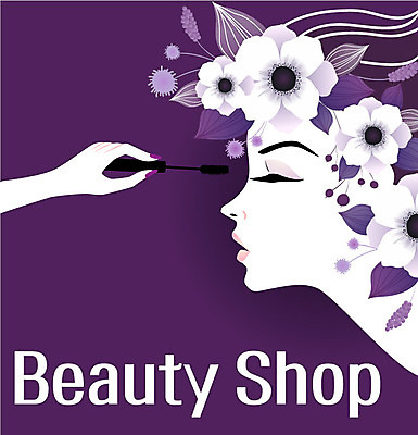 손 여자 꽃 일러스트 관리 상반신 성인 두명 신체부위 화장 뷰티 마스카라 눈화장 스타일 국내일러스트 AI파일 식물 사람 화장품 파일형식 벡터