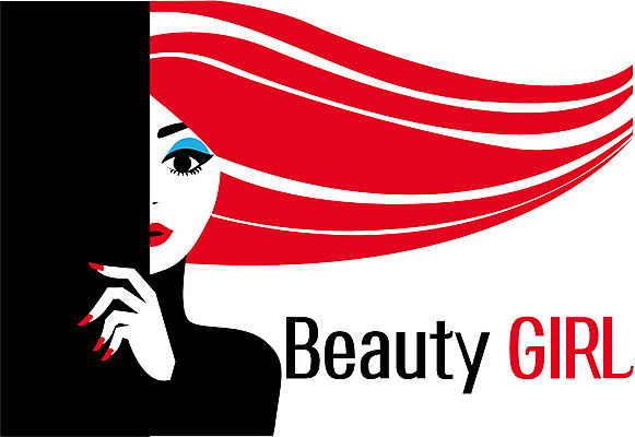 헤어스타일 여자 일러스트 관리 한명 상반신 성인 빨간색 화장 뷰티 스타일 국내일러스트 AI파일 1 컬러 사람 파일형식 벡터