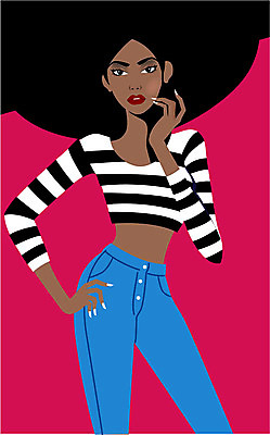 여자 패션 일러스트 관리 한명 상반신 성인 뷰티 스타일 국내일러스트 AI파일 1 사람 파일형식 벡터