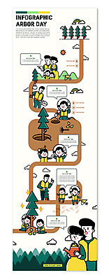 전신 나무 여자 남자 포스터 길 어린이 일러스트 가족 여러명 상반신 성인 흙 인포그래픽 구멍 숲 식목일 나무심기 국내일러스트 AI파일 식물 기념일 다수 관계 사람 심기 파일형식 벡터