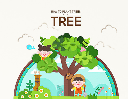 전신 나무 동물 여자 남자 지구 어린이 일러스트 사슴 소녀 소년 상반신 두명 환경 숲 식목일 다람쥐 어린이만 국내일러스트 AI파일 식물 기념일 포유류 사람 설치류 파일형식 벡터