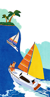 전신 PSD 여자 남자 바다 섬 여행 요트 일러스트 성인 두명 야자수 동남아시아 동남아여행 국내일러스트 나무 아시아 해외여행 배_교통 사람 파일형식