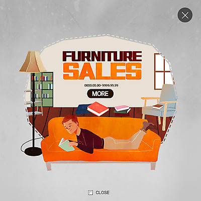 PSD 템플릿 남자 웹템플릿 팝업 웹팝업 한명 성인 책 소파 세일 레이어팝업 이미지템플릿 1 의자 사람 파일형식