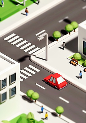 PSD 나무 편집이미지 도로 자동차 빌딩 건물 그래픽 3D 도시 횡단보도 군중 디지털합성 가로수 아이소메트릭 폴리곤 편집3D 식물 건축물 길 육상교통 교통시설 사람 보행로 파일형식