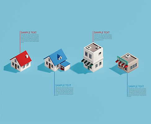 PSD 편집이미지 건축물 주택 사람없음 그래픽 3D 상점 인포그래픽 디지털합성 아이소메트릭 폴리곤 편집3D 건축 건물 파일형식