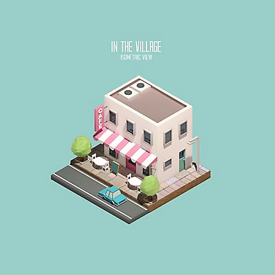 PSD 나무 편집이미지 건축물 자동차 사람없음 그래픽 3D 카페 인포그래픽 디지털합성 아이소메트릭 폴리곤 편집3D 식물 건축 육상교통 상점 파일형식