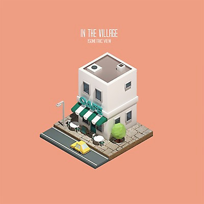 PSD 나무 편집이미지 건축물 자동차 사람없음 그래픽 3D 카페 인포그래픽 디지털합성 아이소메트릭 폴리곤 편집3D 식물 건축 육상교통 상점 파일형식