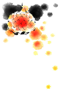 PSD 종교 불교 일러스트 캘리그라피 사람없음 빨간색 노란색 검은색 연등 번짐 국내일러스트 컬러 등불 불교용품 파일형식 효과