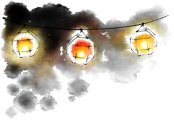 PSD 불교 일러스트 캘리그라피 밤하늘 조명 사람없음 번짐 연등행사 국내일러스트 종교 하늘 이벤트 야간 파일형식 효과