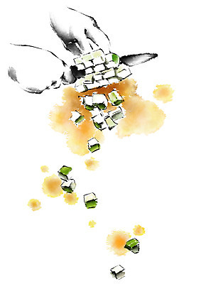 PSD 손 일러스트 식재료 캘리그라피 신체부위 노란색 칼 무 자르기 번짐 국내일러스트 컬러 모션 뿌리채소 사람 파일형식 효과