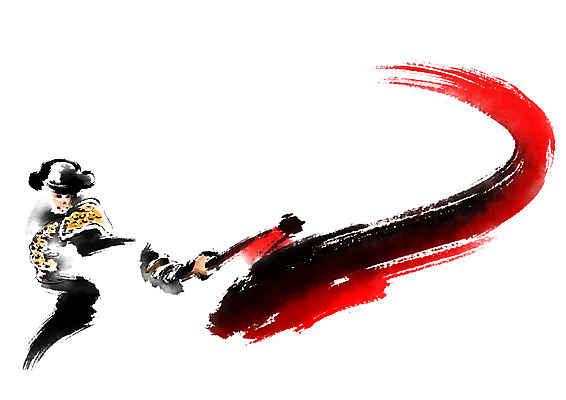 PSD 남자 일러스트 캘리그라피 붓터치 한명 들기 상반신 성인 빨간색 투우사 국내일러스트 직업 1 컬러 모션 사람 파일형식