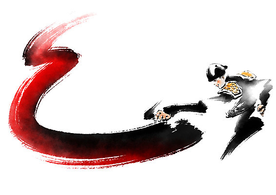 PSD 남자 일러스트 캘리그라피 붓터치 한명 들기 상반신 성인 빨간색 투우사 국내일러스트 직업 1 컬러 모션 사람 파일형식