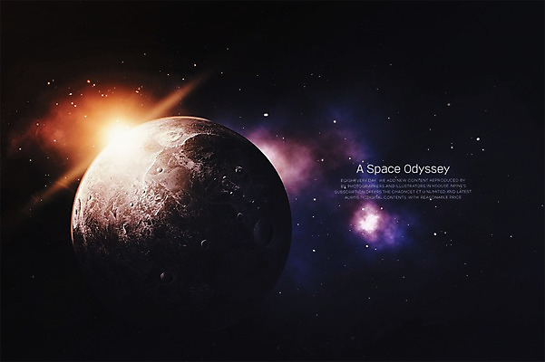 PSD 편집이미지 백그라운드 사람없음 3D 우주 행성 화려 신비 디지털합성 은하계 태양계 디지털아트 이미지편집 편집3D 컨셉 파일형식