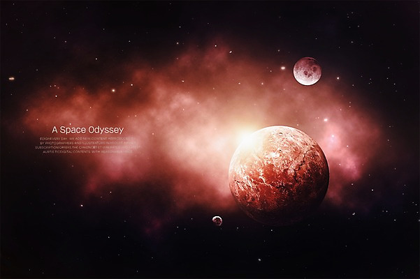 PSD 편집이미지 백그라운드 사람없음 3D 우주 행성 화려 신비 디지털합성 은하계 태양계 디지털아트 이미지편집 편집3D 컨셉 파일형식