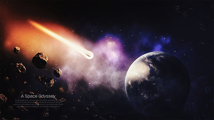 PSD 편집이미지 지구 백그라운드 사람없음 3D 우주 행성 화려 유성 신비 디지털합성 은하계 태양계 운석 디지털아트 이미지편집 편집3D 컨셉 파일형식