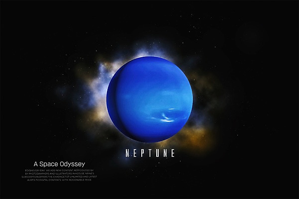 PSD 편집이미지 백그라운드 사람없음 3D 우주 행성 화려 신비 디지털합성 은하계 태양계 해왕성 디지털아트 이미지편집 편집3D 컨셉 파일형식