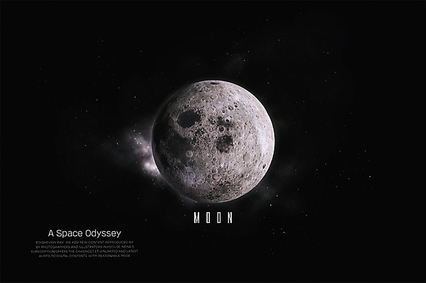 PSD 편집이미지 백그라운드 사람없음 3D 우주 행성 달 화려 신비 디지털합성 은하계 태양계 디지털아트 이미지편집 편집3D 자연요소 컨셉 파일형식