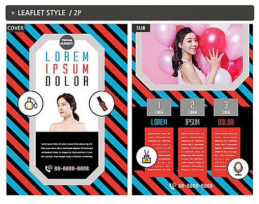 템플릿 여자 ZIP 포스터 20대 성인 두명 뷰티 화장품 한국인 전단템플릿 전단 풍선 인디자인 INDD 이미지템플릿 사람 동양인 청년 홍보물 파일형식