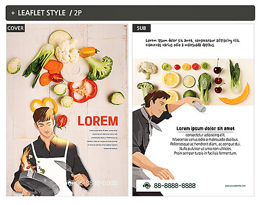 템플릿 남자 ZIP 포스터 채소 식재료 요리 두명 요리사 전단템플릿 전단 인디자인 INDD 이미지템플릿 직업 사람 홍보물 파일형식