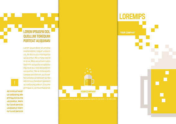 템플릿 표지디자인 북디자인 출판디자인 표지 리플렛 북커버 3단접지 맥주 팜플렛 사람없음 맥주잔 이미지템플릿 AI파일 술잔 주류 파일형식 벡터