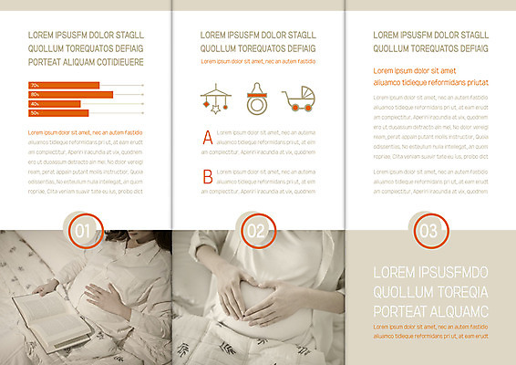 템플릿 표지디자인 북디자인 출판디자인 여자 내지 리플렛 북커버 3단접지 그래프 팜플렛 성인 두명 책 30대 독서 임산부 한국인 노리개젖꼭지 태교 유모차 모빌 이미지템플릿 AI파일 사람 동양인 장년 임신 아기용품 파일형식 벡터