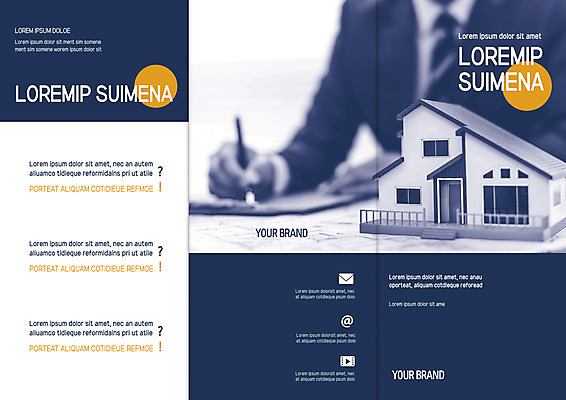 템플릿 표지디자인 북디자인 출판디자인 표지 남자 리플렛 북커버 비즈니스 3단접지 부동산 설계 주택 한명 팜플렛 성인 비즈니스맨 이미지템플릿 AI파일 1 컨셉 사람 건물 직장인 재산 파일형식 벡터