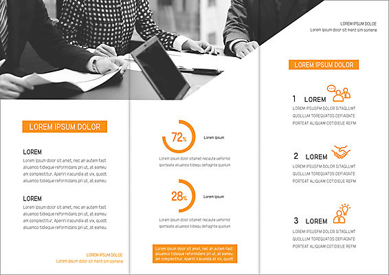 템플릿 표지디자인 북디자인 출판디자인 여자 남자 내지 리플렛 북커버 비즈니스 3단접지 회의 팜플렛 성인 세명 노트북 비즈니스맨 비즈니스우먼 이미지템플릿 AI파일 사람 전자제품 직장인 파일형식 벡터