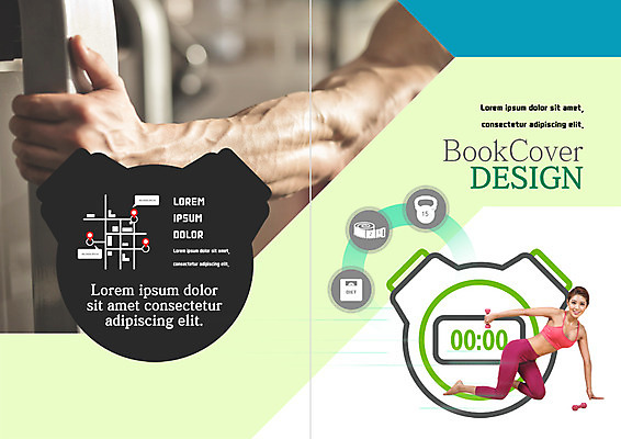 PSD 템플릿 우먼라이프 표지디자인 북디자인 출판디자인 여자 표지 남자 리플렛 다이어트 북커버 근육 줄자 팜플렛 20대 성인 두명 운동 뷰티 헬스 아령 한국인 약도 초시계 팔뚝 이미지템플릿 라이프스타일 시계 지도 자 건강 사람 동양인 청년 신체부위 파일형식