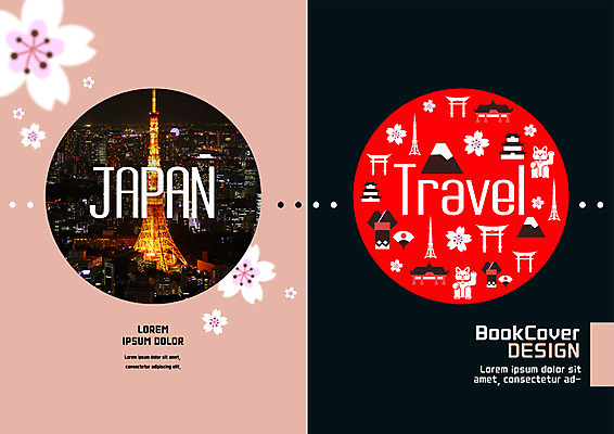 PSD 템플릿 표지디자인 북디자인 출판디자인 표지 리플렛 여행 북커버 팜플렛 사람없음 일본 벚꽃 도시 야간 기모노 일본여행 후지산 토리이 도쿄타워 마네키네코 이미지템플릿 자연요소 꽃 아시아 해외여행 산 세계문화유산 일본전통의상 신사_건축물 일본전통 파일형식