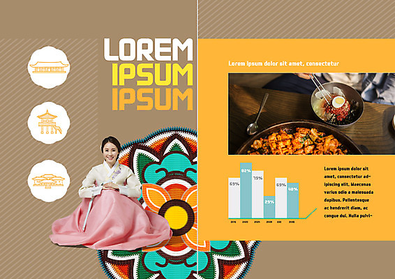 PSD 템플릿 한국전통 표지디자인 북디자인 출판디자인 여자 내지 한식 음식 리플렛 북커버 젓가락 그래프 한명 웃음 앉기 팜플렛 성인 30대 숟가락 한국인 한복 닭갈비 막국수 이미지템플릿 1 전통 모션 한국 수저 표정 사람 동양인 장년 닭고기 전통의상 국수 닭고기요리 파일형식