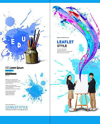 PSD 템플릿 학생 표지디자인 북디자인 출판디자인 여자 교육 표지 남자 교복 리플렛 2단접지 북커버 청소년 미술 서기 팜플렛 두명 물감 한국인 붓 청소년교육 이젤 캔버스 미술교육 이미지템플릿 옷 모션 문화예술 사람 동양인 미술도구 파일형식