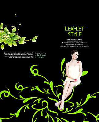 PSD 서양인 템플릿 우먼라이프 표지디자인 북디자인 출판디자인 여자 표지 꽃 리플렛 2단접지 북커버 나뭇잎 한명 앉기 팜플렛 20대 성인 뷰티 스파 마사지 목욕타월 이미지템플릿 외국인 식물 1 라이프스타일 잎 모션 사람 청년 수건 파일형식