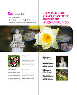 PSD 템플릿 표지디자인 북디자인 출판디자인 내지 리플렛 불교 2단접지 북커버 연꽃 팜플렛 사람없음 연못 사찰 불상 이미지템플릿 꽃 종교 종교건축 파일형식