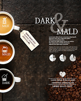 PSD 템플릿 표지디자인 북디자인 출판디자인 내지 커피 리플렛 2단접지 북커버 그래프 팜플렛 사람없음 라벨 원두 커피잔 이미지템플릿 음료 잔 프레임 파일형식