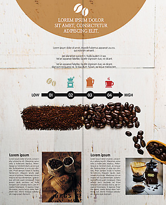 PSD 템플릿 표지디자인 북디자인 출판디자인 내지 커피 리플렛 2단접지 북커버 주전자 팜플렛 사람없음 원두 커피잔 자루 핸드드립 핸드밀 이미지템플릿 음료 주방용품 잔 커피용품 파일형식