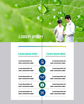 PSD 템플릿 표지디자인 북디자인 출판디자인 여자 노년 남자 내지 리플렛 2단접지 북커버 의학 나뭇잎 팜플렛 상반신 성인 두명 30대 한국인 의사 물방울 60대 상담 이미지템플릿 잎 사람 동양인 장년 의료진 파일형식