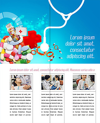 PSD 템플릿 표지디자인 북디자인 출판디자인 여자 내지 어린이 리플렛 2단접지 북커버 의학 청진기 팜플렛 여러명 성인 알약 진료 한국인 환자 의사 구급상자 약병 60대 소아과 십자 이미지템플릿 노년 다수 의료기기 병원 사람 동양인 약 의료진 의료용품 병_담는 파일형식